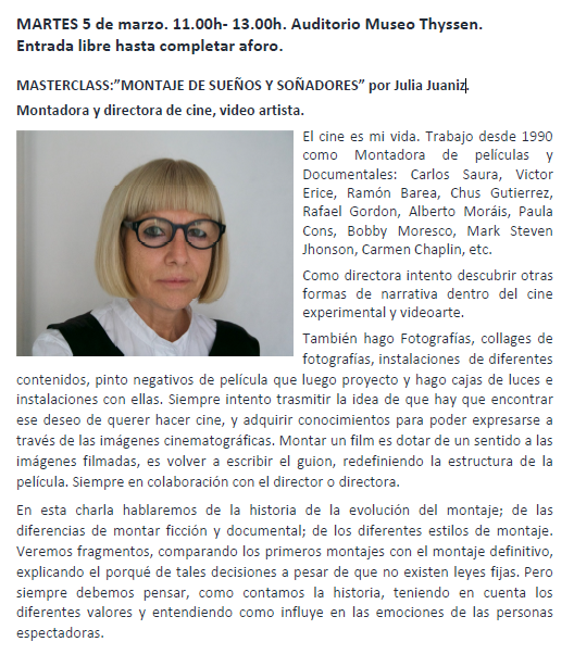Masterclass 5 marzo